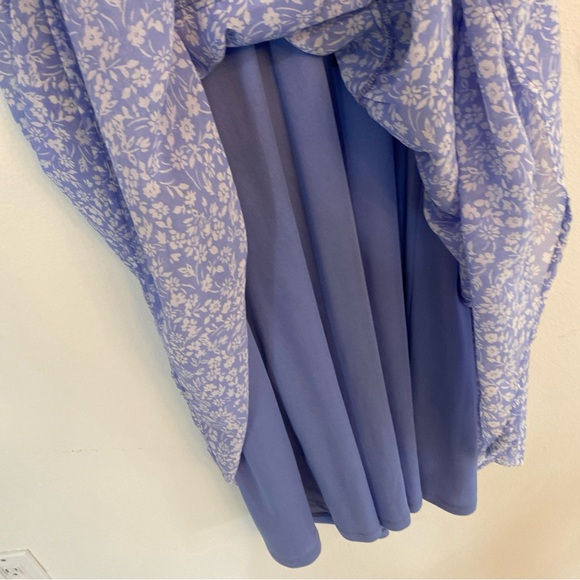 Sincerely Jules - Light Blue Maxi Floral Dress in Medium 3/4 sleeve - Picture 7 of 8